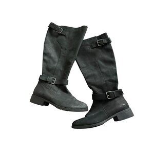 COLE HAAN Black Sueded Leather Boots Sz 7.5